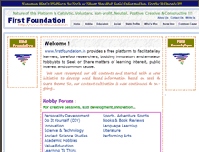 Tablet Screenshot of firstfoundation.in
